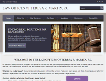 Tablet Screenshot of martinlegal.com